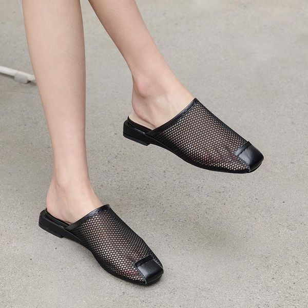 slippers ymechic white black air mesh low heel closed toe womens outdoor chunky heels women beach casual shoes 35-40
slippers ymechic white black air mesh low heel closed toe womens outdoor chunky heels women beach casual shoes 35-40
