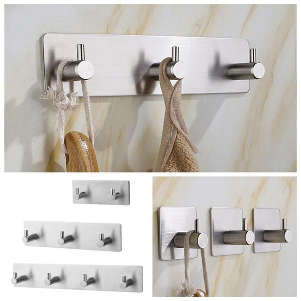 hooks & rails 304 stainless steel coat hook door wall hanger self adhesive strong sticky bathroom kitchen bedroom
hooks & rails 304 stainless steel coat hook door wall hanger self adhesive strong sticky bathroom kitchen bedroom