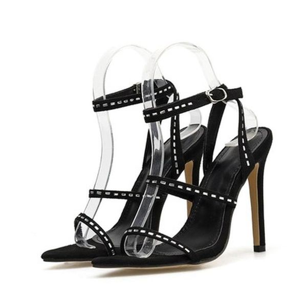 sandals european and american fashion a word with fine heel water drill high sandal pointed shoes women 2021, Black
sandals european and american fashion a word with fine heel water drill high sandal pointed shoes women 2021, Black