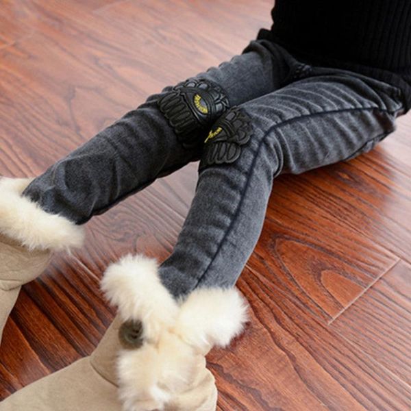 children clothing winter jeans pants girls stoashed long trousers thickening fabrics warm kids girl denim, Blue
children clothing winter jeans pants girls stoashed long trousers thickening fabrics warm kids girl denim, Blue
