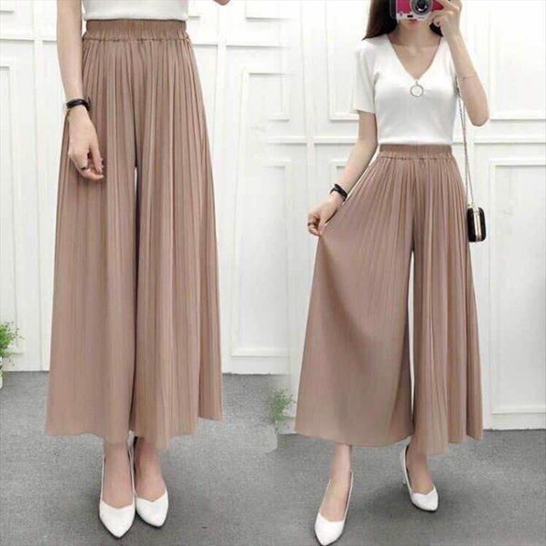 summer wide leg casual womens pant loose chiffon pleated russian fashion streetwear for girls, Black;white
summer wide leg casual womens pant loose chiffon pleated russian fashion streetwear for girls, Black;white
