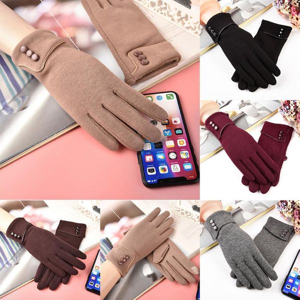 five fingers gloves 2021 spring winter fashion women' keep warm cuff soft lining button decoration women#35, Blue;gray
five fingers gloves 2021 spring winter fashion women' keep warm cuff soft lining button decoration women#35, Blue;gray