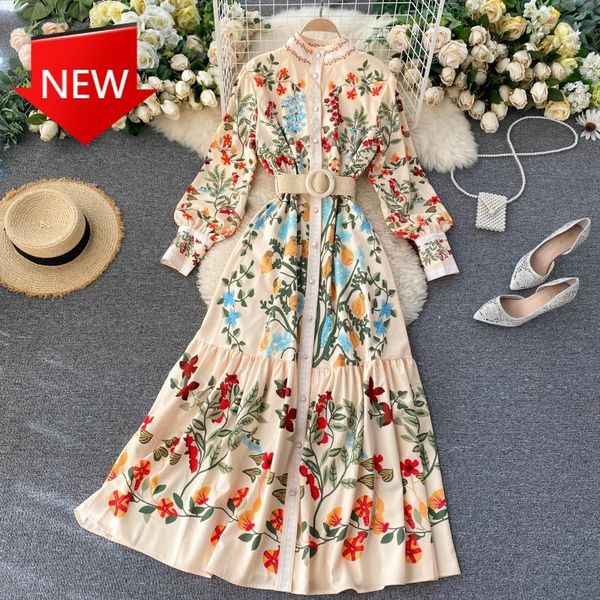 fancy fashion flower streetwear maxi women's dresses autumn dress puff button robe, Black;gray
fancy fashion flower streetwear maxi women's dresses autumn dress puff button robe, Black;gray