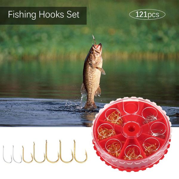 pcs fishing hook set kit golden silver fishhooks barbed carp fresh water salt hooks
pcs fishing hook set kit golden silver fishhooks barbed carp fresh water salt hooks