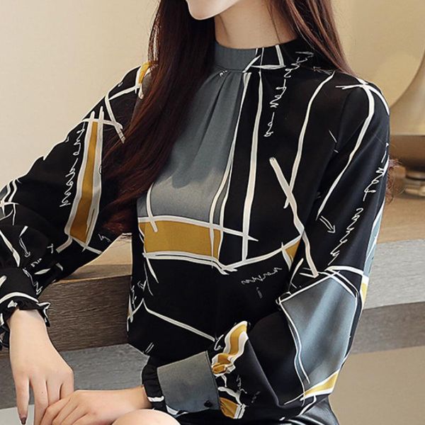 blusas mujer de moda 2021 blouse women stand collar print chiffon shirt long sleeve blouses shirts blusa a555 women's &, White
blusas mujer de moda 2021 blouse women stand collar print chiffon shirt long sleeve blouses shirts blusa a555 women's &, White