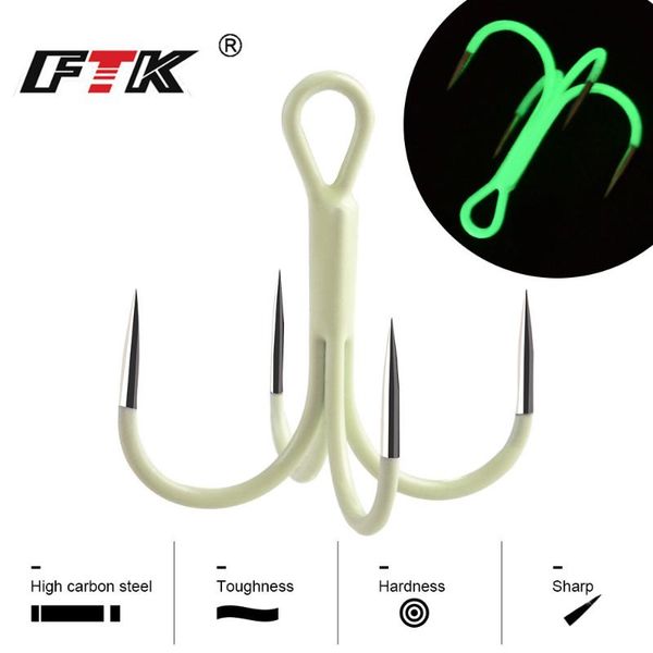 fishing hooks ftk 5pcs/pack fish hook 4x extra strong high carbon steel luminous quadruple lure bait jigs assist
fishing hooks ftk 5pcs/pack fish hook 4x extra strong high carbon steel luminous quadruple lure bait jigs assist