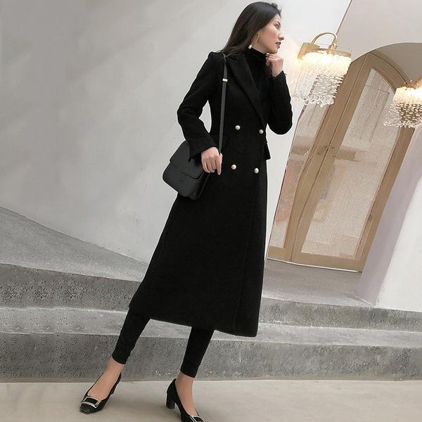 women's wool & blends black - coat, double button, loose, notched neckline, long sleeves, fashion, autumn, winter, 2021, 1dd3712
women's wool & blends black - coat, double button, loose, notched neckline, long sleeves, fashion, autumn, winter, 2021, 1dd3712