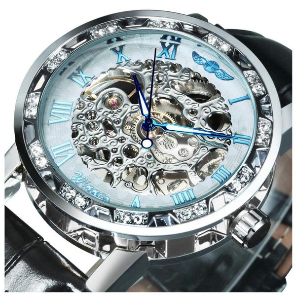 wristwatches winner fashion mechanical watch for women watches diamond skeleton dial leather strap elegant gift, Slivery;brown
wristwatches winner fashion mechanical watch for women watches diamond skeleton dial leather strap elegant gift, Slivery;brown