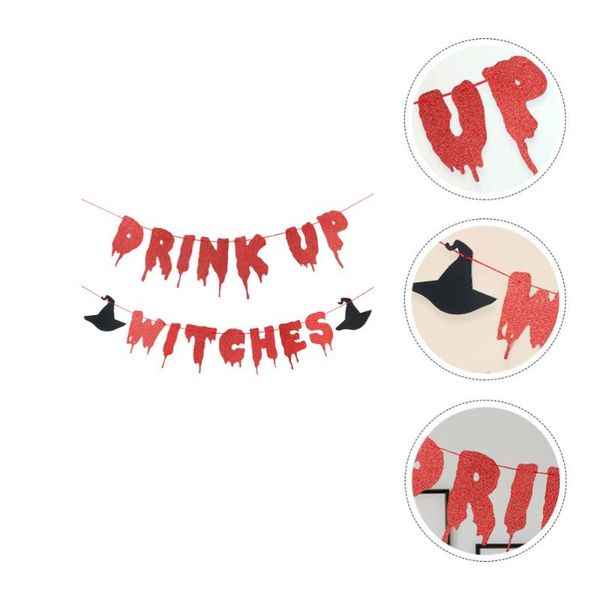 party decoration 1 set of witches banner po prop decorations hanging buntings 
party decoration 1 set of witches banner po prop decorations hanging buntings