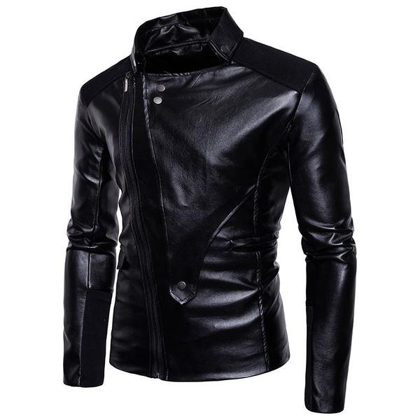 men's fur & faux men leather jackets and coats arrival windproof casual jacket, Black
men's fur & faux men leather jackets and coats arrival windproof casual jacket, Black