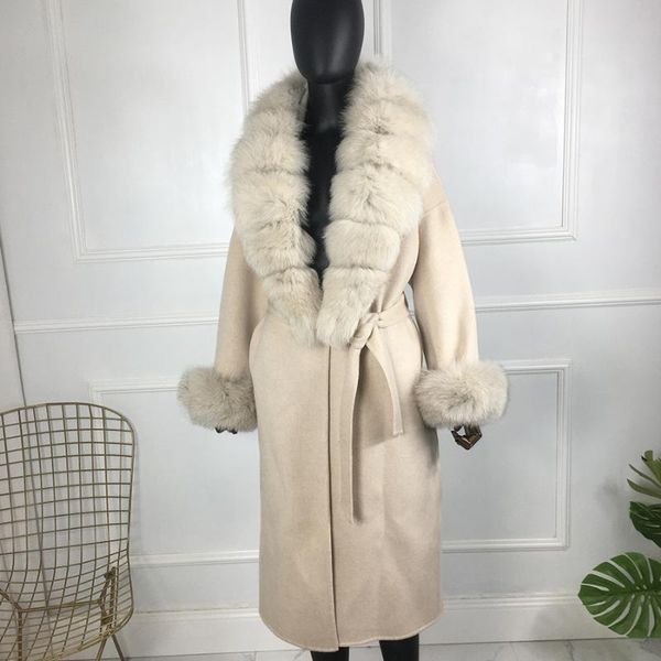 women's fur & faux women winter natural collar and cuffs autumn wool blends jackets knee-length outwear, Black
women's fur & faux women winter natural collar and cuffs autumn wool blends jackets knee-length outwear, Black