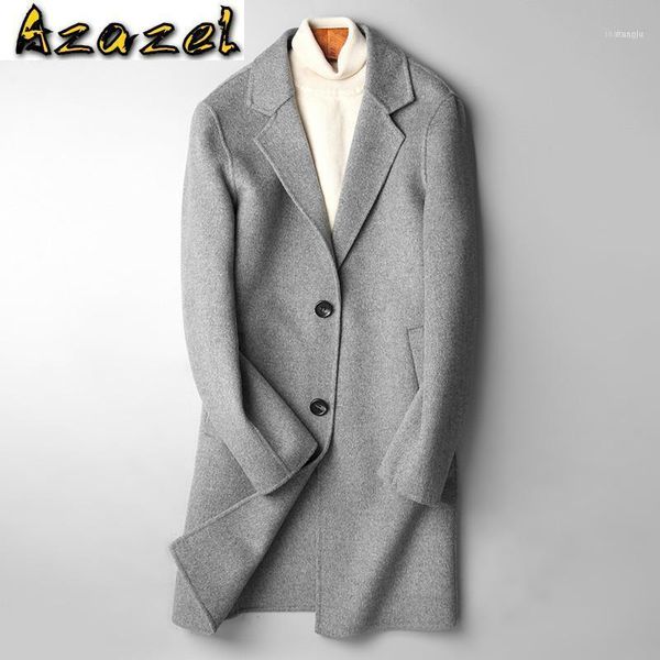 azazel spring autumn 100% wool coat men long jacket korean fashion mens coats and jackets erkek mont 2021 b19n003096a kj42361, Black
azazel spring autumn 100% wool coat men long jacket korean fashion mens coats and jackets erkek mont 2021 b19n003096a kj42361, Black