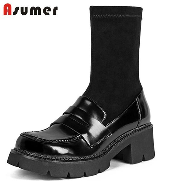 boots asumer 2021 ankle women genuine leather shoes autumn winter platform simple comfortable casual ladies, Black
boots asumer 2021 ankle women genuine leather shoes autumn winter platform simple comfortable casual ladies, Black