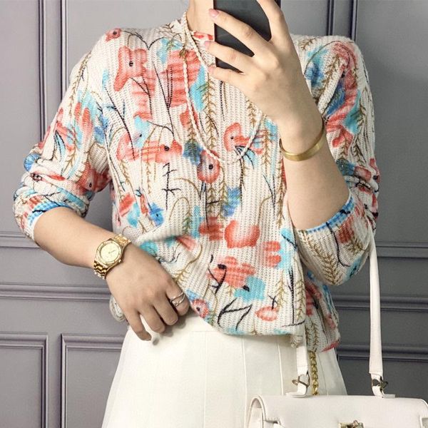 women's knits & tees 2021 autumn premium printed cashmere sweater thick needle lazy pullover, White
women's knits & tees 2021 autumn premium printed cashmere sweater thick needle lazy pullover, White