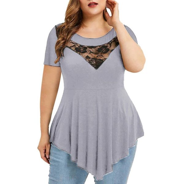 women's t-shirt plus size women flower embroidery lace tirm short sleeve t-shirts solid color patchwork tees vetement femme 2021 a40, White
women's t-shirt plus size women flower embroidery lace tirm short sleeve t-shirts solid color patchwork tees vetement femme 2021 a40, White