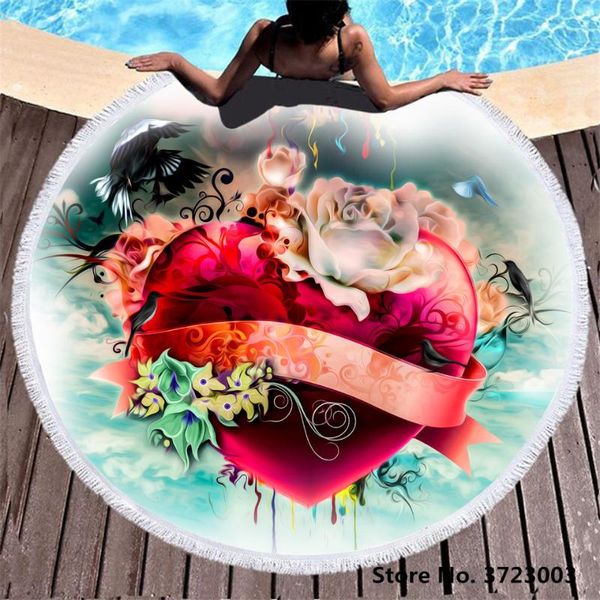 towel colorful gear heart-shaped microfiber round beach fashion tassel travel mat absorbent quick-drying bath
towel colorful gear heart-shaped microfiber round beach fashion tassel travel mat absorbent quick-drying bath