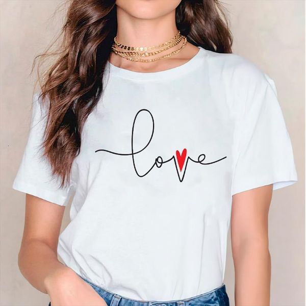 and women womens graphic simple mens t shirts cute love valentine 90s style summer print lady female tee, White;black
and women womens graphic simple mens t shirts cute love valentine 90s style summer print lady female tee, White;black