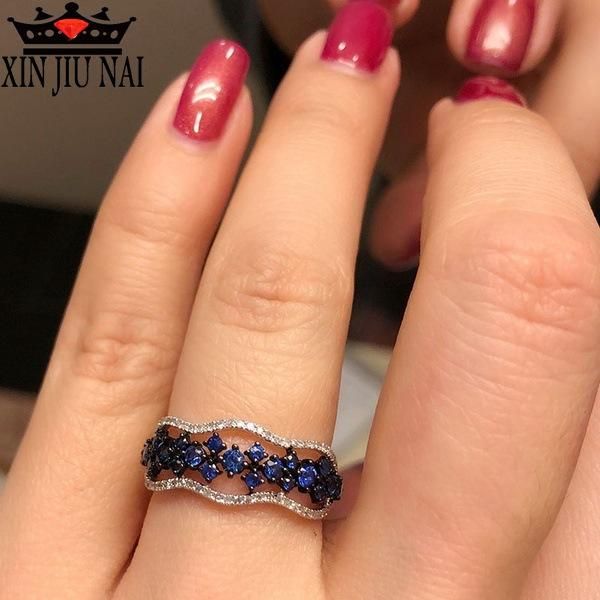 cluster rings creative micro mosaic fashion women girls blue flower ring 925 silver cz stone promise engagement for, Golden;silver
cluster rings creative micro mosaic fashion women girls blue flower ring 925 silver cz stone promise engagement for, Golden;silver
