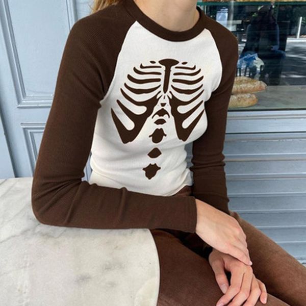 women's t-shirt long-sleeved print slim round neck high street crop for women harajuku ropa mujer outing y2k female clothing, White
women's t-shirt long-sleeved print slim round neck high street crop for women harajuku ropa mujer outing y2k female clothing, White