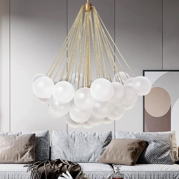 pendant lamps nordic living room chandelier simple creative model light luxury bedroom bubble ball glass
pendant lamps nordic living room chandelier simple creative model light luxury bedroom bubble ball glass