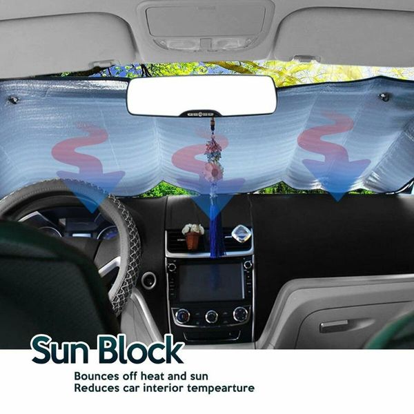 car sunshade 50x23in foldable windshield sun shade umbrella uv cover heat insulation front window interior protection
car sunshade 50x23in foldable windshield sun shade umbrella uv cover heat insulation front window interior protection