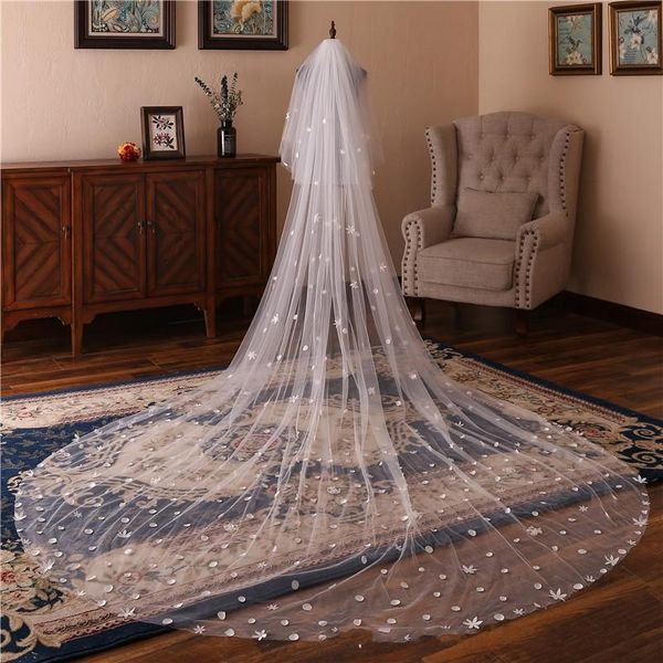 bridal veils two layers 2021 3d flowers cathedral wedding veil bride accessories velo novia, Black
bridal veils two layers 2021 3d flowers cathedral wedding veil bride accessories velo novia, Black