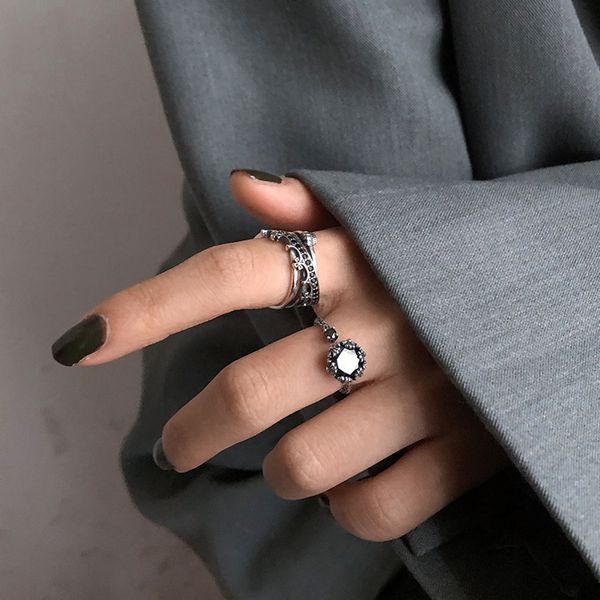 factory outlet luxury party favor chrome/hearts rings 925 sterling silver black agate crown ring opening cold wind cross fashion personality
factory outlet luxury party favor chrome/hearts rings 925 sterling silver black agate crown ring opening cold wind cross fashion personality