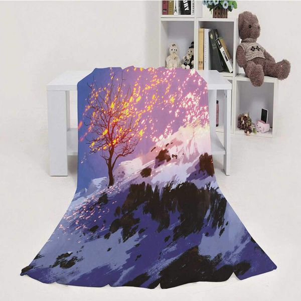 fantasy landscape showing bare tree in winter with glowing snow,house flannel throw microfiber blanket digital painting
fantasy landscape showing bare tree in winter with glowing snow,house flannel throw microfiber blanket digital painting