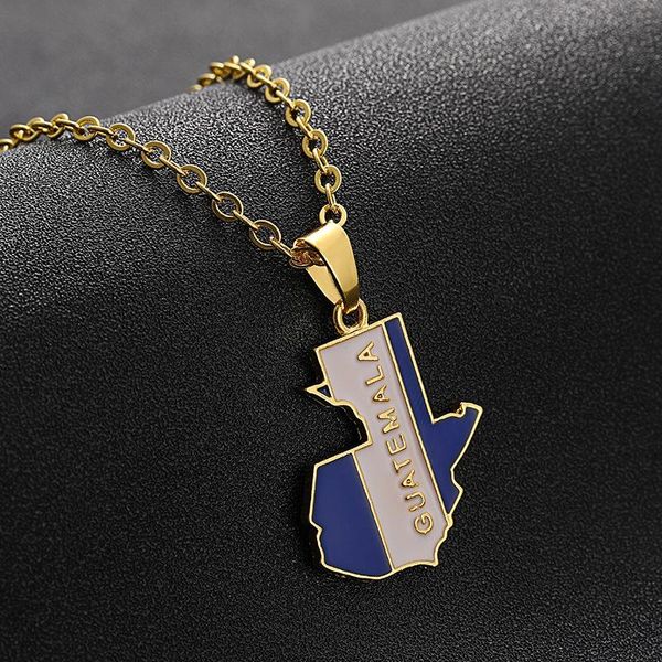 hip hop the republic of guatemala map pendant necklace stainless steel gold color chain jewelry necklaces, Silver
hip hop the republic of guatemala map pendant necklace stainless steel gold color chain jewelry necklaces, Silver