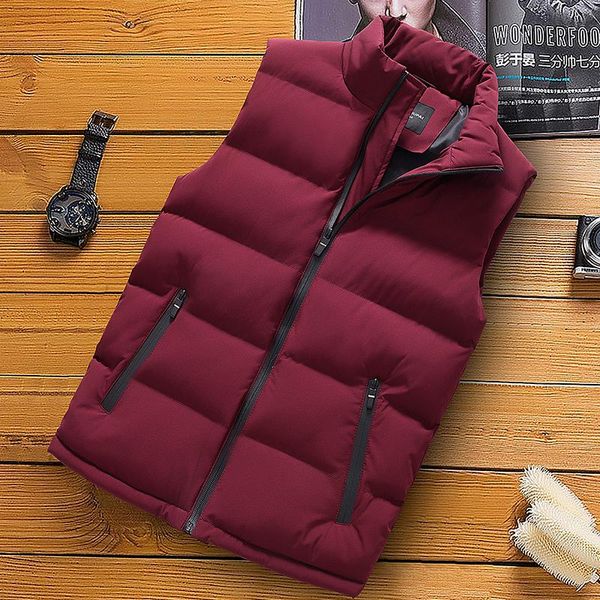 zipper jacket men down cotton vest 2021 spring winter warm sleeveless waistcoat solid men's fashion casual coats vests, Black;white
zipper jacket men down cotton vest 2021 spring winter warm sleeveless waistcoat solid men's fashion casual coats vests, Black;white