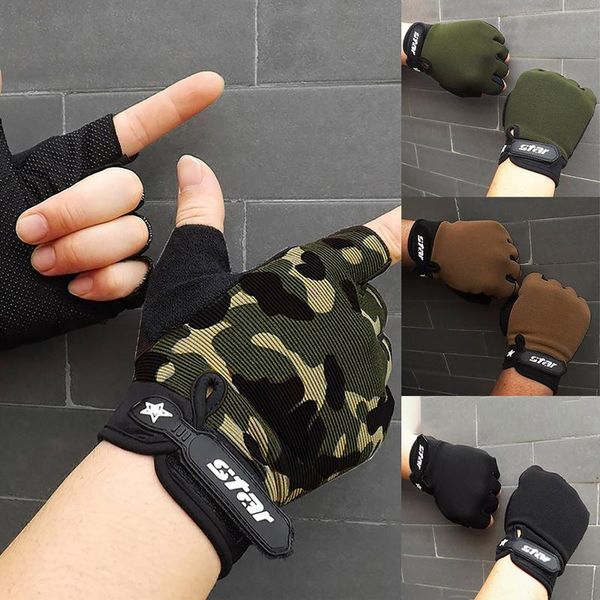 cycling gloves camouflage men women tactical antiskid bike gym fitness sports half finger road, Black
cycling gloves camouflage men women tactical antiskid bike gym fitness sports half finger road, Black