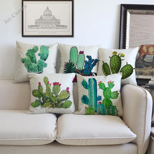 cushion/decorative pillow creative watercolor style the cactus pattern linen cotton throw case green home decoration cushion cover
cushion/decorative pillow creative watercolor style the cactus pattern linen cotton throw case green home decoration cushion cover