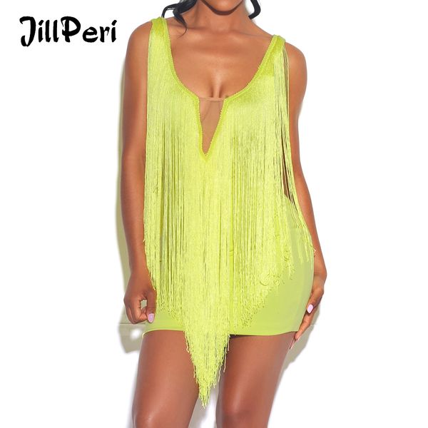 jillperi fringe neon green stretch crepe dress v ne long shake tassel outfit club party wear solid celebrity mini dress, Black;white
jillperi fringe neon green stretch crepe dress v ne long shake tassel outfit club party wear solid celebrity mini dress, Black;white
