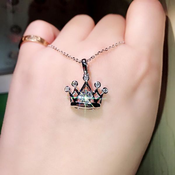 pendant necklaces fashion crown heart shaped zircon necklace ladies elegant engagement wedding birthday gift romantic jewelry accessories, Silver
pendant necklaces fashion crown heart shaped zircon necklace ladies elegant engagement wedding birthday gift romantic jewelry accessories, Silver