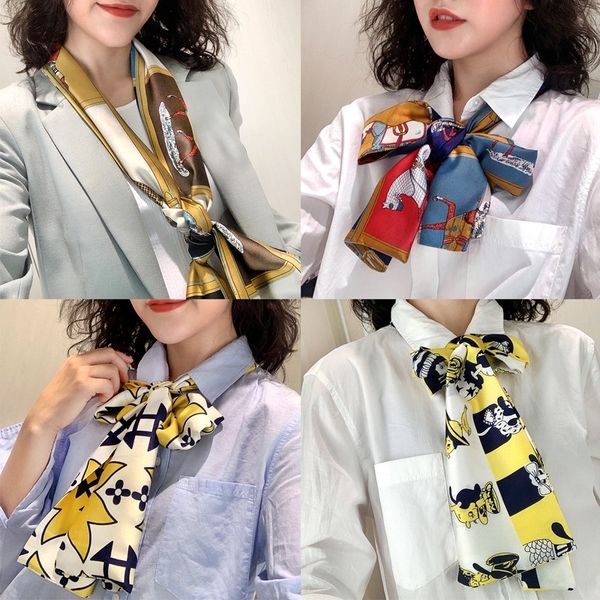 8odx korean style long versatile silk thin and narrow foreign style fashion professional small square spring and autumn face cravat ties to, Black;gray
8odx korean style long versatile silk thin and narrow foreign style fashion professional small square spring and autumn face cravat ties to, Black;gray