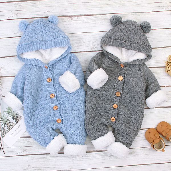 baby boys girls pure color thicken rompers clothes children autumn winter boy girl kids knitting long sleeve 210429, Blue
baby boys girls pure color thicken rompers clothes children autumn winter boy girl kids knitting long sleeve 210429, Blue