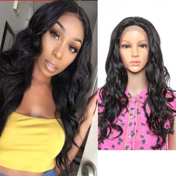 synthetic wigs long natural wave fake lace front wig soft curly cosplay heat resistant middle part black hair for women
synthetic wigs long natural wave fake lace front wig soft curly cosplay heat resistant middle part black hair for women