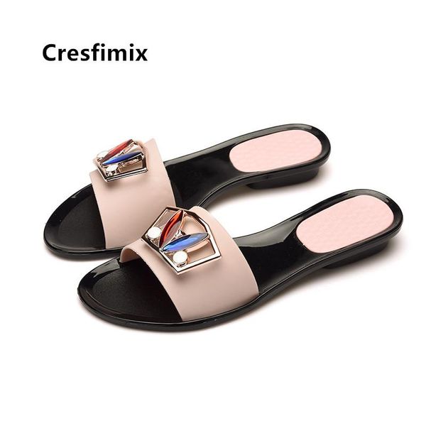 cresfimix women fashion comfortable slippers female soft beach lady black & beige slides pantoufles femmes e5047b
cresfimix women fashion comfortable slippers female soft beach lady black & beige slides pantoufles femmes e5047b