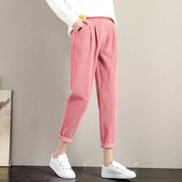 women's pants & capris corduroy women autumn and winter loose the korean version elastic pocket stylish casual high-waisted harem, Black;white
women's pants & capris corduroy women autumn and winter loose the korean version elastic pocket stylish casual high-waisted harem, Black;white