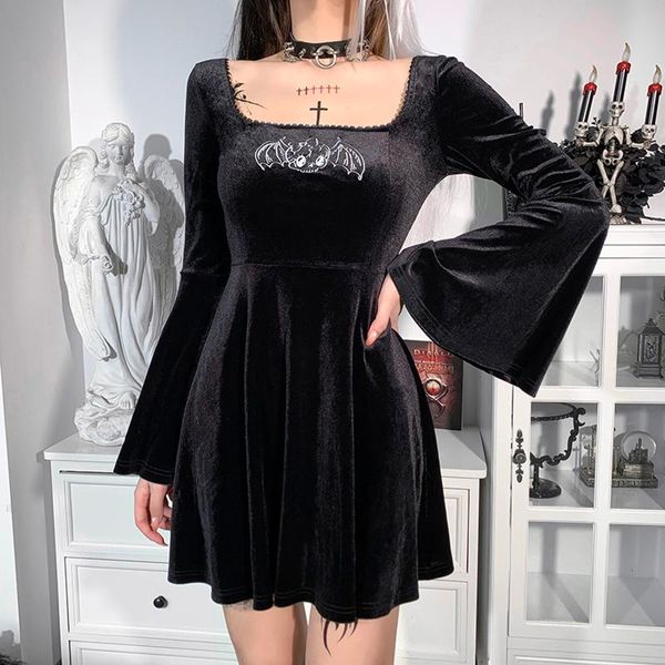 casual dresses women halloween large long sleeve black gothic dress vintage bat printed tunic punk party female vestidos festival clothes, Black;gray
casual dresses women halloween large long sleeve black gothic dress vintage bat printed tunic punk party female vestidos festival clothes, Black;gray