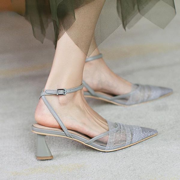 dress shoes brand sandal pointed toe stiletto sandals for women hollow buckle strap elegant slingback high heel woman heels 2021, Black
dress shoes brand sandal pointed toe stiletto sandals for women hollow buckle strap elegant slingback high heel woman heels 2021, Black