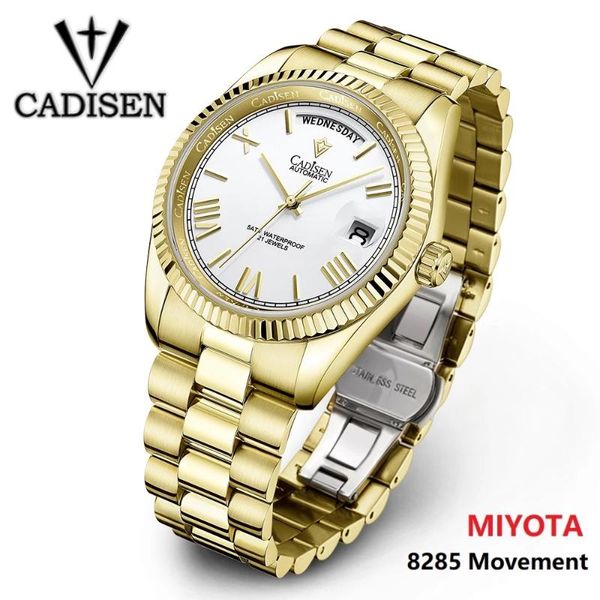 wristwatches cadisen men's watches stainless steel limited men mechanical sapphire automatic waterproof watch, Slivery;brown
wristwatches cadisen men's watches stainless steel limited men mechanical sapphire automatic waterproof watch, Slivery;brown