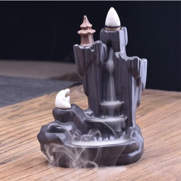 fragrance lamps ceramic returning incense burner creative mountain water small zen ornaments home decor furnace
fragrance lamps ceramic returning incense burner creative mountain water small zen ornaments home decor furnace