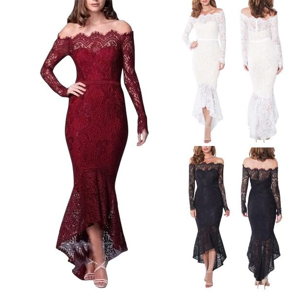 casual dresses women floral lace long dress ladies off shoulder bodycon sleeve evening party vestidos robe femme, Black;gray
casual dresses women floral lace long dress ladies off shoulder bodycon sleeve evening party vestidos robe femme, Black;gray