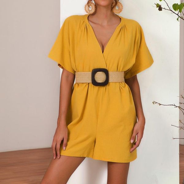 women's jumpsuits & rompers women deep v neck mini playsuit ladies summer holiday short sleeve womens casual shorts jumpsuit yellow red, Black;white
women's jumpsuits & rompers women deep v neck mini playsuit ladies summer holiday short sleeve womens casual shorts jumpsuit yellow red, Black;white