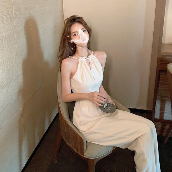 women's pants & capris korean fashion 2021 high waist wide leg pant white open back jumpsuit ladies thin casual women summer clothes, Black;white
women's pants & capris korean fashion 2021 high waist wide leg pant white open back jumpsuit ladies thin casual women summer clothes, Black;white