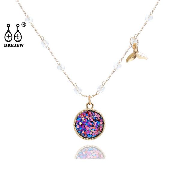 pendant necklaces drejew korean mermaid pink purple rice crystal christmas long tassel for women wedding jewelry hn133, Silver
pendant necklaces drejew korean mermaid pink purple rice crystal christmas long tassel for women wedding jewelry hn133, Silver