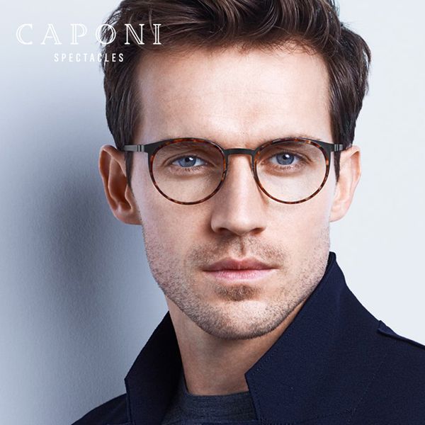 sunglasses fashion caponi round glasses frame for men blue light blocking optical titanium business computer eyeframes jf9704, White;black
sunglasses fashion caponi round glasses frame for men blue light blocking optical titanium business computer eyeframes jf9704, White;black