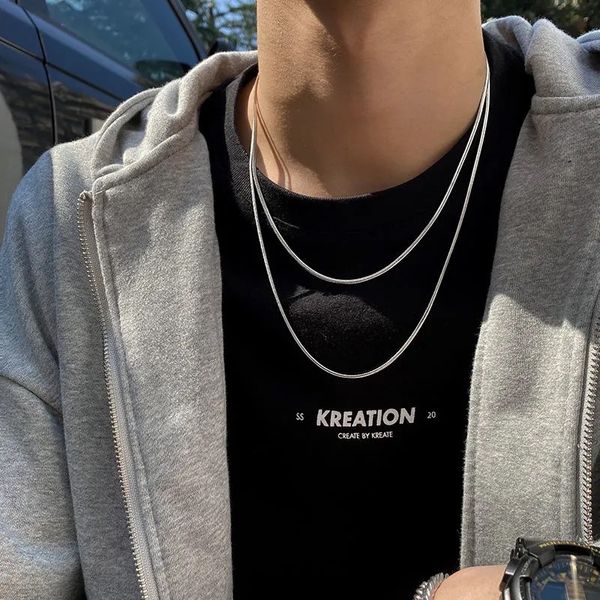 trend brand snake bone chain simple and exquisite necklace male cool hip hop ins street wild couple neck accessories, Silver
trend brand snake bone chain simple and exquisite necklace male cool hip hop ins street wild couple neck accessories, Silver