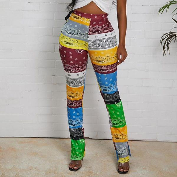 women casual hip lift tight cloth printed patchwork strappy split trousers pants women's & capris, Black;white
women casual hip lift tight cloth printed patchwork strappy split trousers pants women's & capris, Black;white
